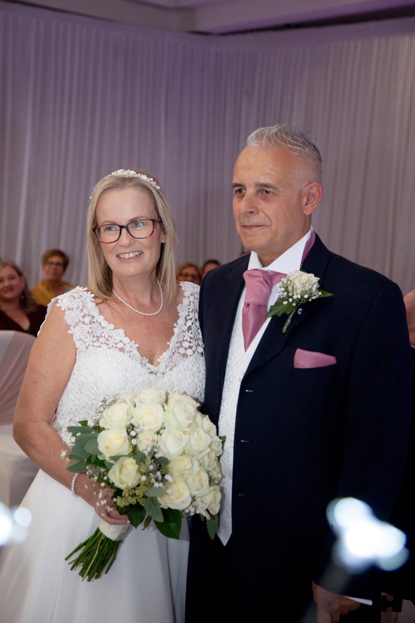 Newlywed couple after their wedding ceremony
